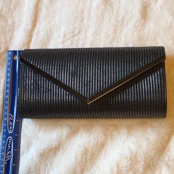 3 for $30 Beautiful clutch purse with detachable chain handle. Silver and black. - Picture 8 of 8